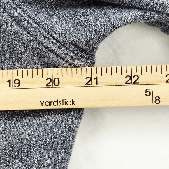 Levis Mens Large Knit Trucker Jacket Blue Heathered Sweatshirt Denim Style - Picture 3 of 13